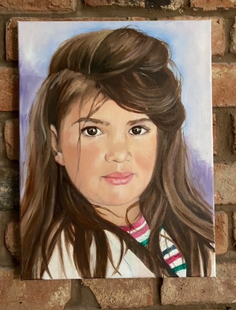 "Millie" oil portrait