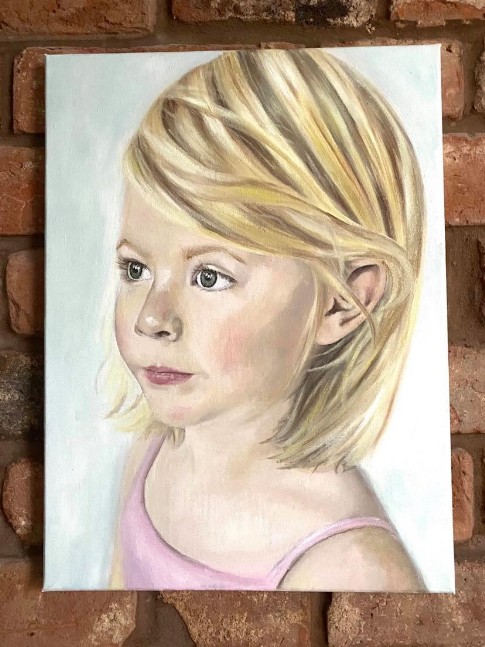 "Ballerina" oil portrait 